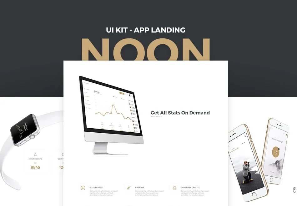 Noon UI Kit App Landing