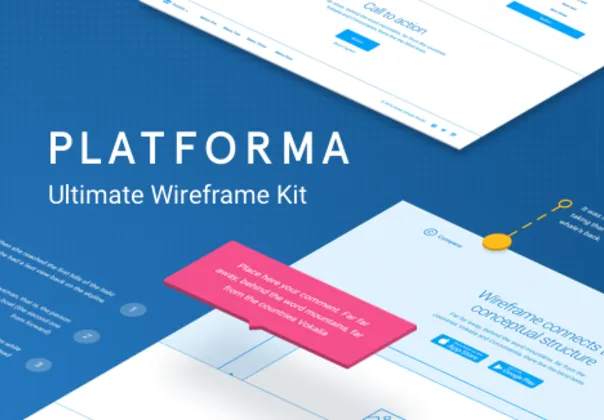 Ultimate wireframe kit for web projects