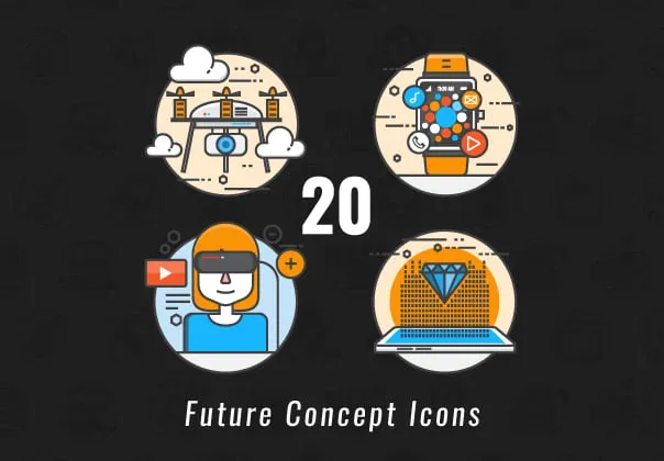 20 Future Concept Icons