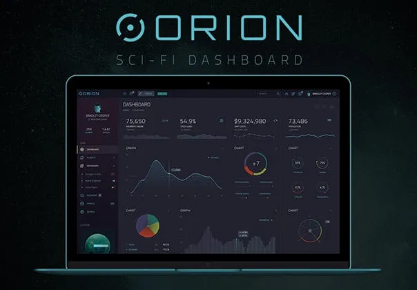 Orion Sci-Fi Dashboard