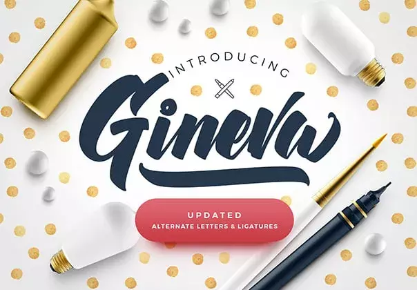 Gineva Script Font