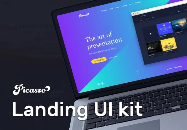 Picasso Landing UI Kit