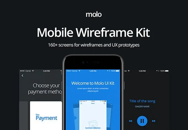 molo Mobile Wireframe Kit