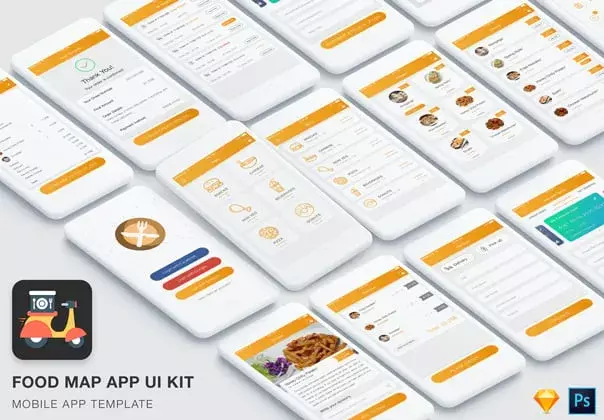 Food Mad App UI Kit