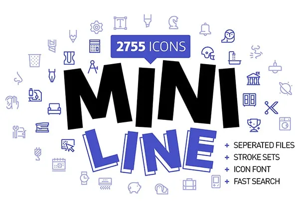 Mini line icons