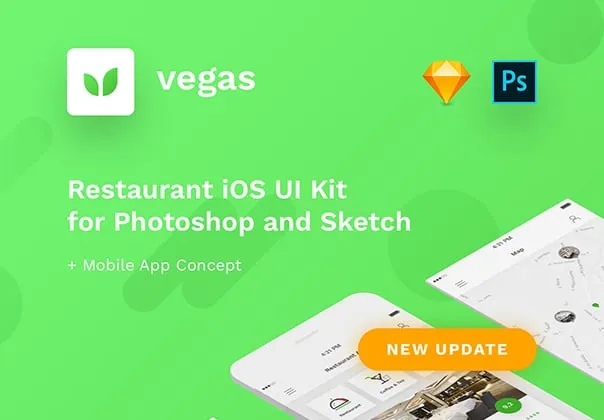 Vegas Restaurant iOS UI Kit