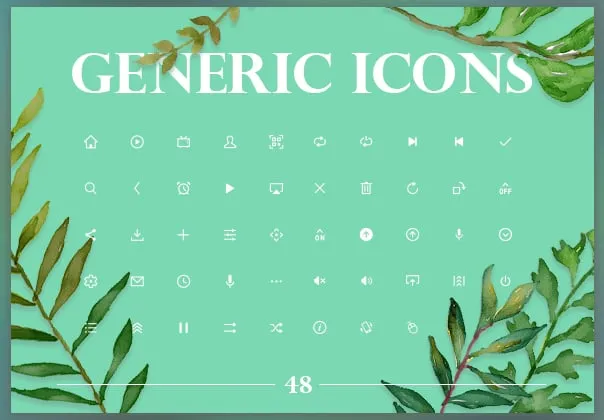 48 Generic Icons