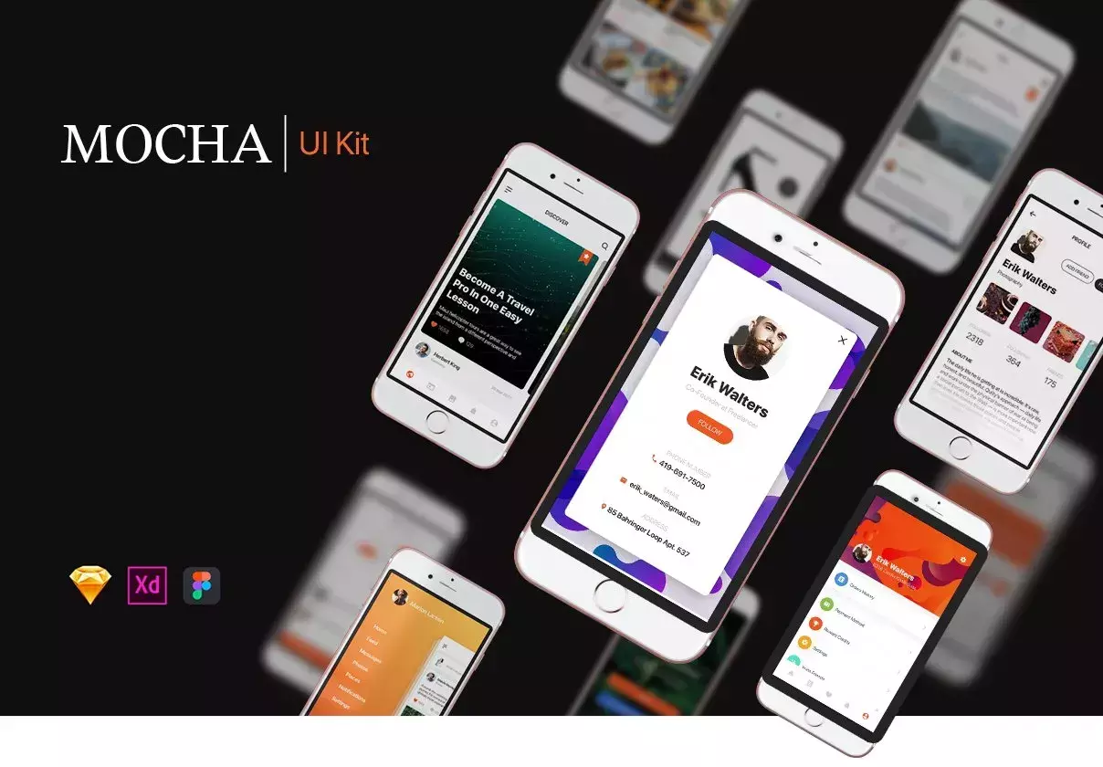 Mocha Mobile UI Kit