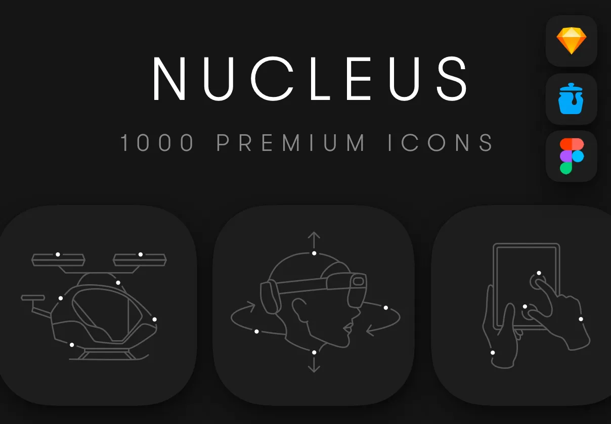 1000 Icon illustrations for precision, tech & professionalism.