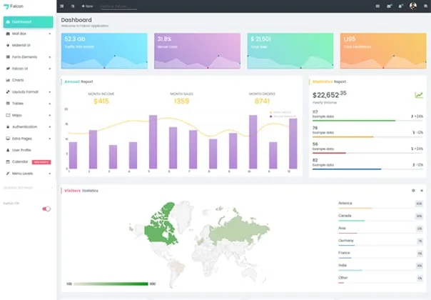 Falcon Admin Dashboard Template