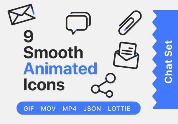 9 Chat Animated Icons