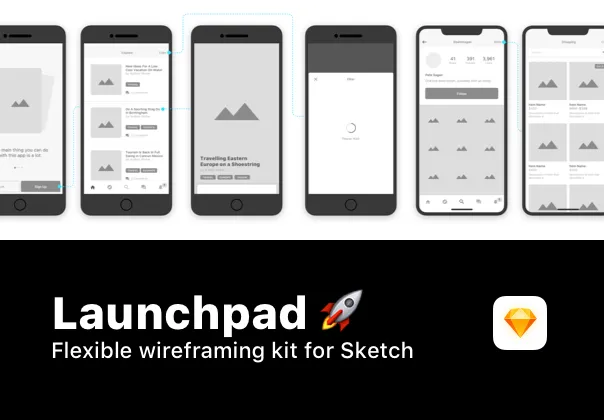 Launchpad Wireframe Kit