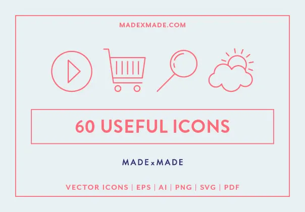 60 Useful Line Icons