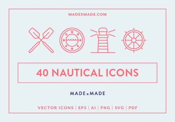 40 Nautical Icons