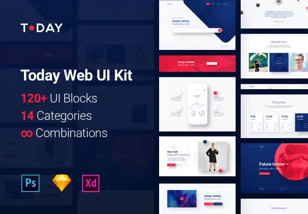 Super Powerful UI Kit with hundreds of amazing designed components.