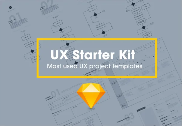 Most common UX templates designed in Sketch.