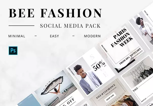 Bee Fashion Social Media Pack