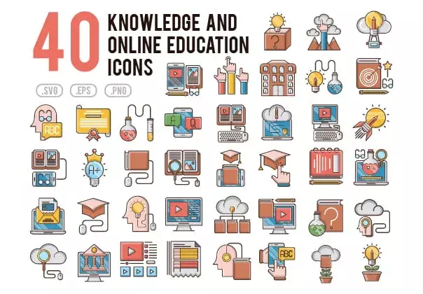 Knowledge & Education Icons