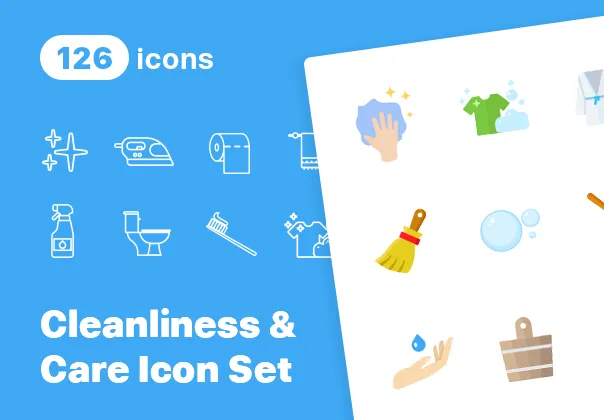 Cleanliness & Care Icons