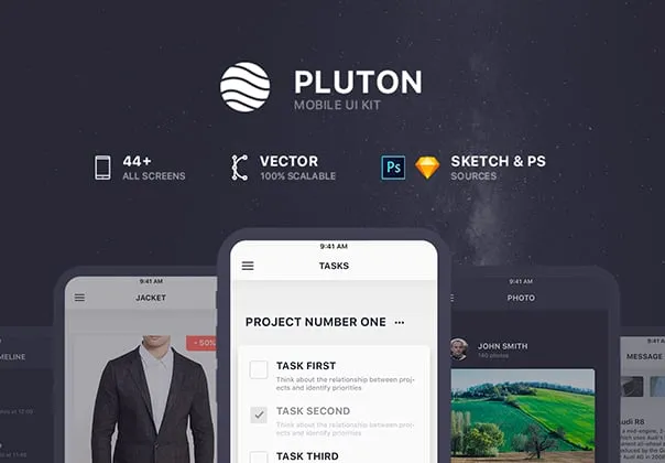 Pluton. Mobile UI Kit