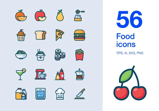 Food & kitchen icons