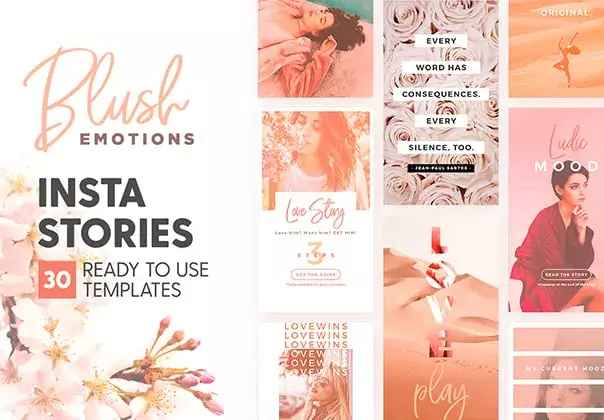 Blush Emotions Insta Stories