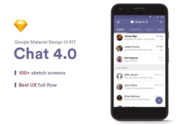 Chat 4.0 Material UI Kit