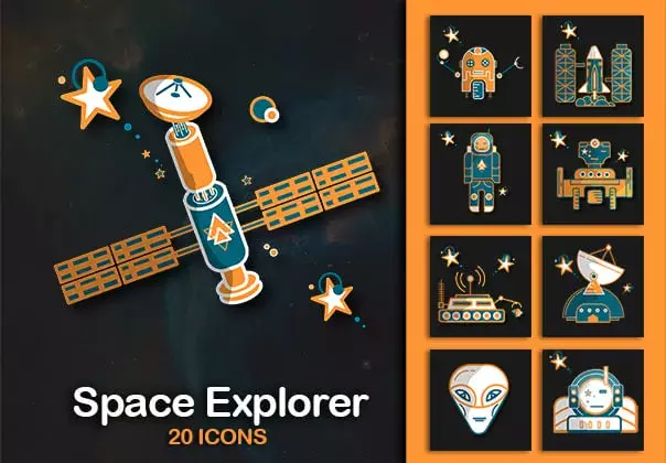 Space Explorer Icons