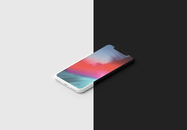 Clay iPhone X Mockup for Photoshop.