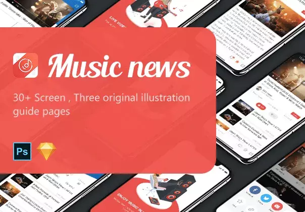 Music News UI Kit