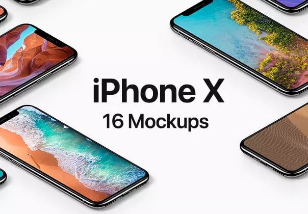 iPhone X 16 Mockups