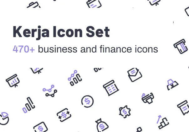 470+ High quality vector Business & Finance Icons.