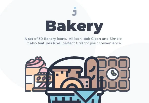 30 Bakery icons