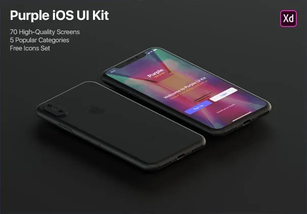 Purple iOS UI Kit