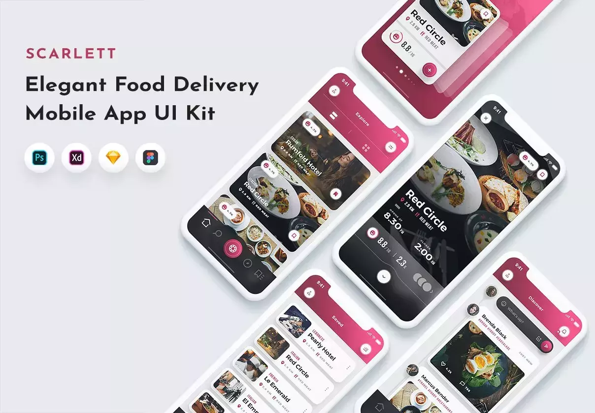 Scarlett - Food & Restaurant UI Kit