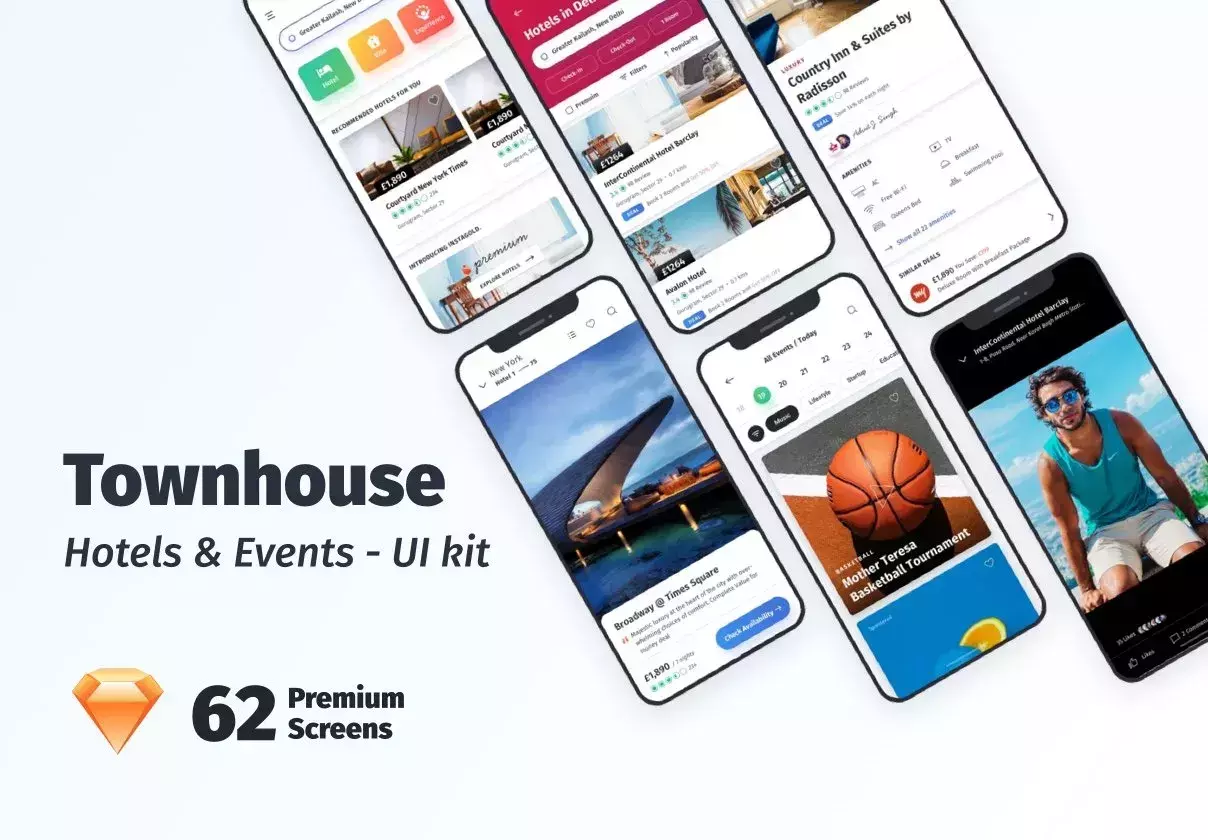 Townhouse Mobile App UI Kit