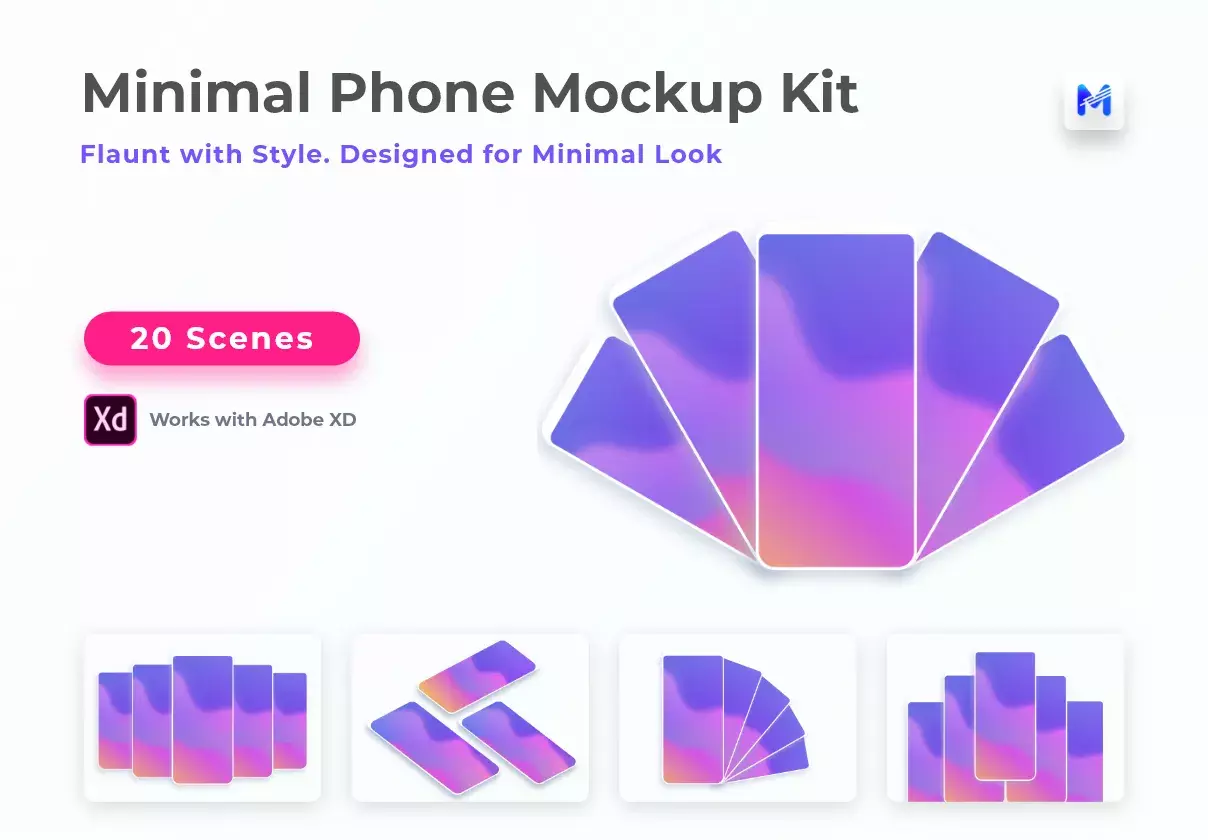 Minimal Phone Mockup Kit