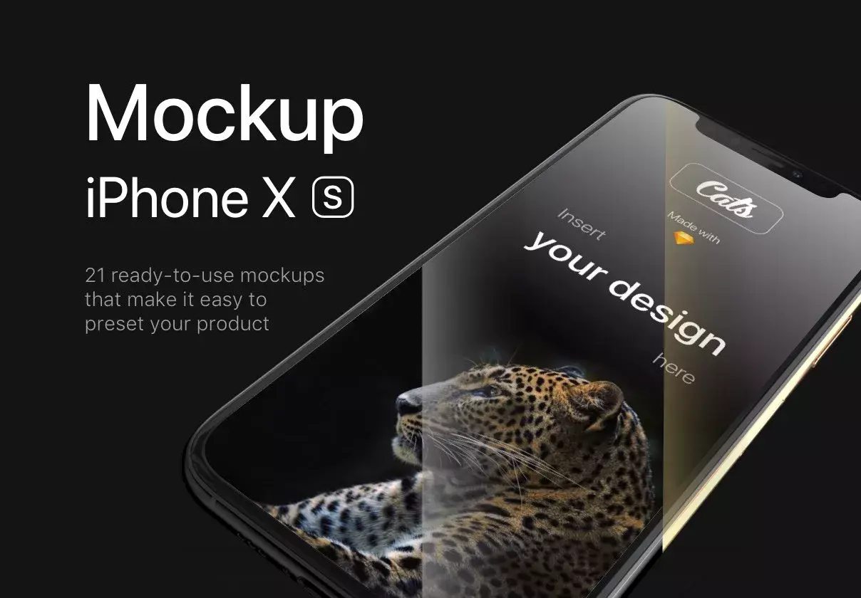 iPhone Xs Mockups - Cheetah