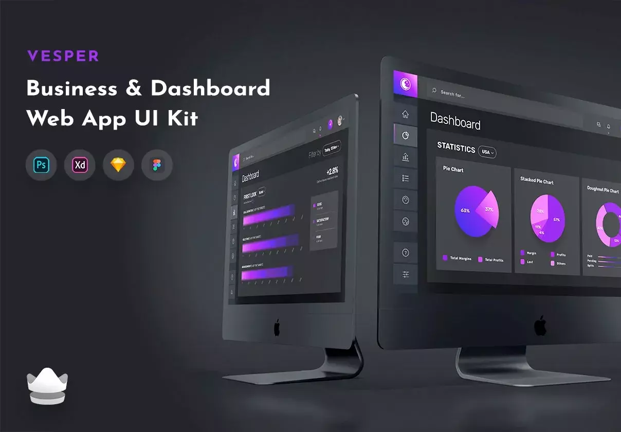 Vesper - Dashboard Web UI Kit