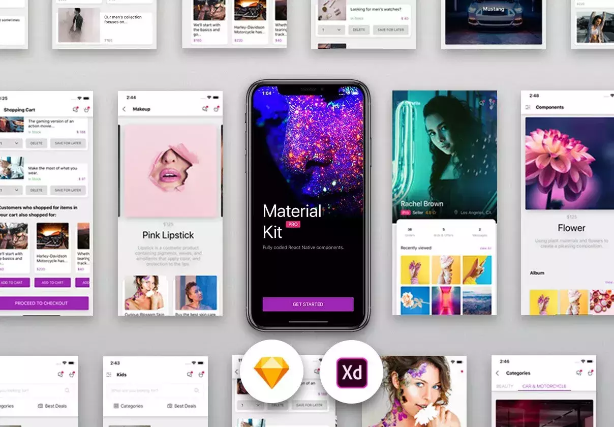 Material Kit Mobile Sketch