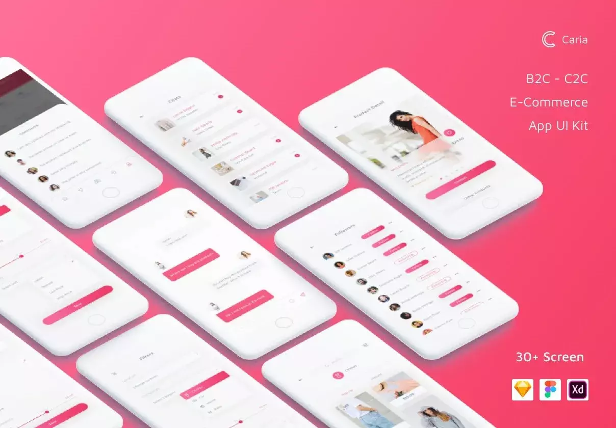 Caria - eCommerce App UI Kit