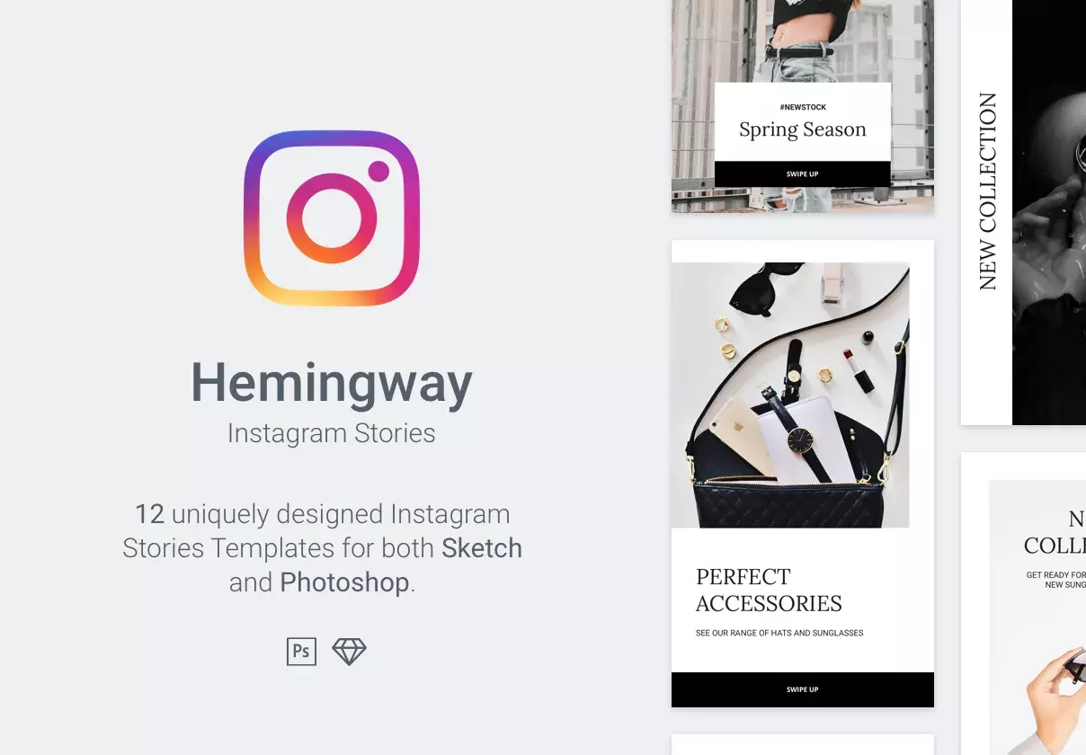 Hemingway Instagram Stories Template