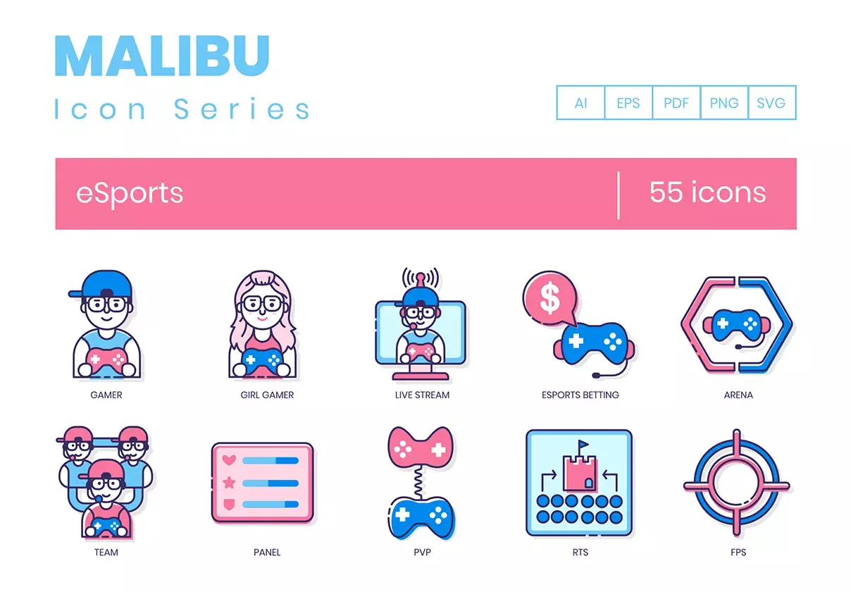 55 Esports Icons | Malibu Series