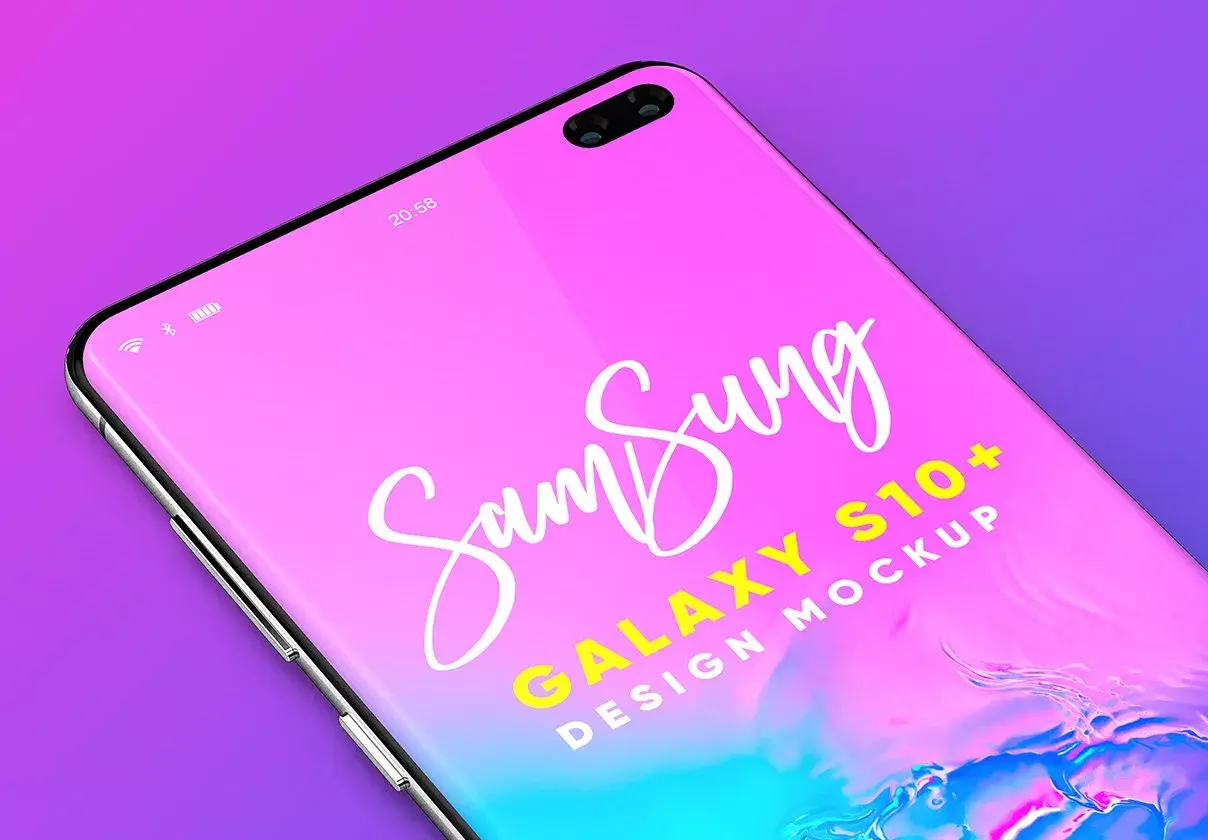 Samsung Galaxy S10+ Design Mockup 2