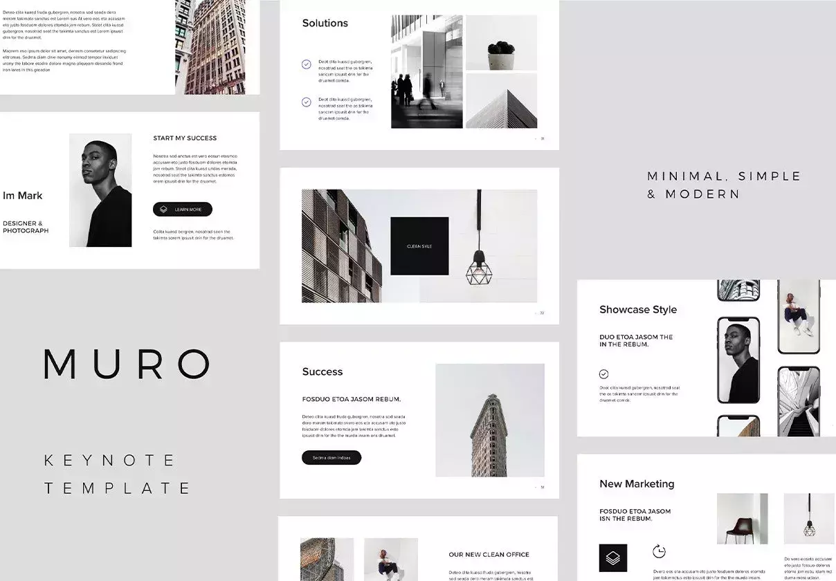 MURO - Modern Keynote Presentation Template