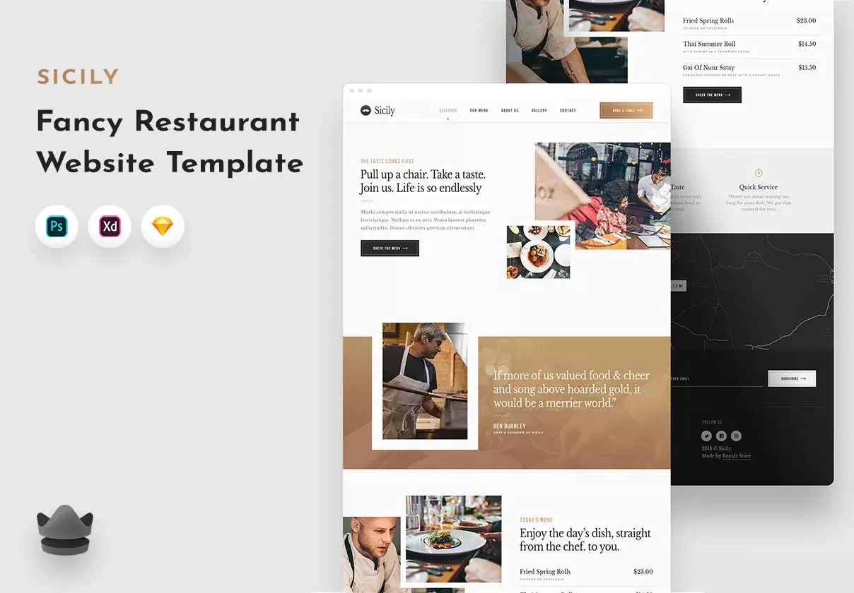 Sicily - Restaurant Website Template