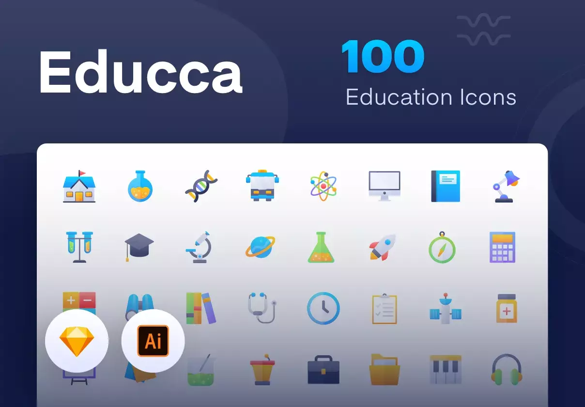 Educca : Education Icon Pack