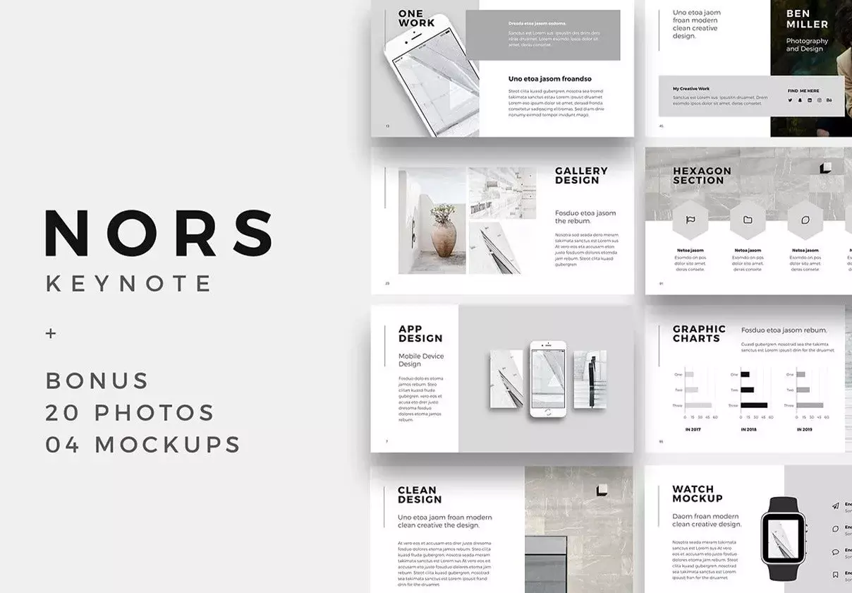 NORS - Keynote Template + Big Bonus