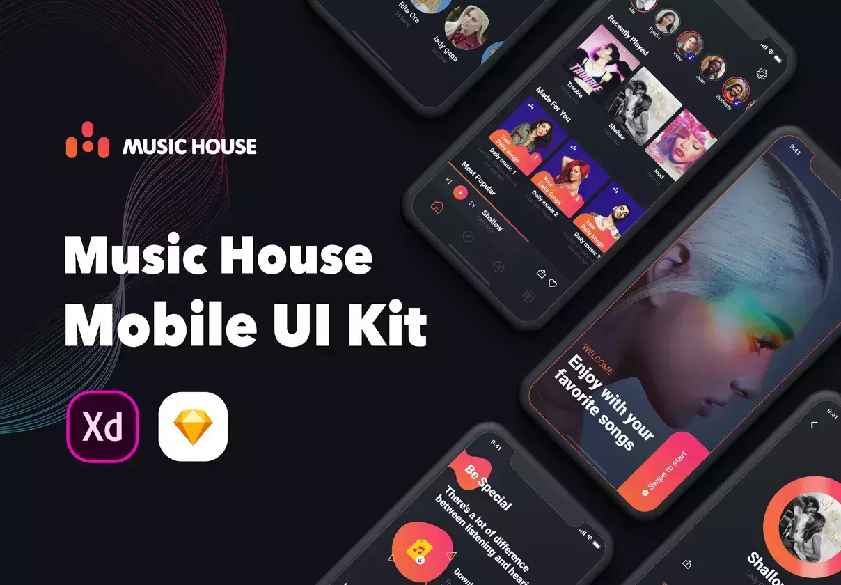 Music House Mobile UI Kit