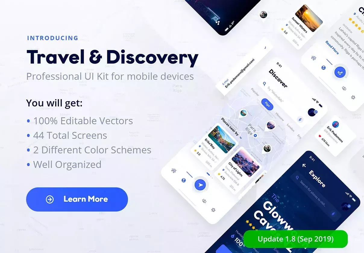 Travel & Discovery UI Kit